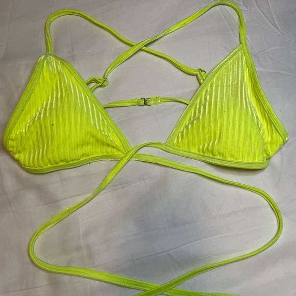 NWOT Dippin’ Daisy’s Neon Revibe Bikini Top - Picture 7 of 10